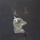A Transfer Of Tenure, Tempera & gold leaf on Maple Panel (cradled), 24.5 x 24.5cm