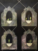 Planters, 2013, Tempera & gold leaf on Maple Panel (cradled), 40 x 30cm