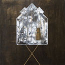 Marking Territory, 2013, tempera, gold leaf & acrylic on gesso panel, 25.5x25.5cm