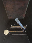The Umpire, 2013, tempera and gold leaf on maple panel, 30 x 40cm,Private Collection