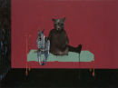 A Woven Dream for Feargus, 2010, acrylic on canvas, 80x60cms. PRIVATE COLLECTION.