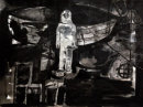 Her Family History, 2015, gesso and ink on paper, 57x77cm