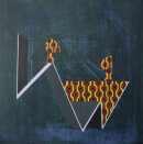 Negotiations, Level One, 2014, 40 x 40cm, acrylic on panel