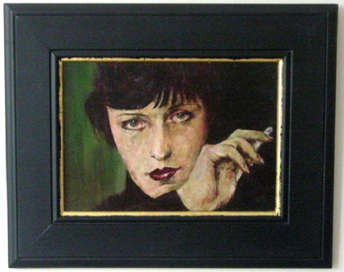 "Lotte In Green" Framed