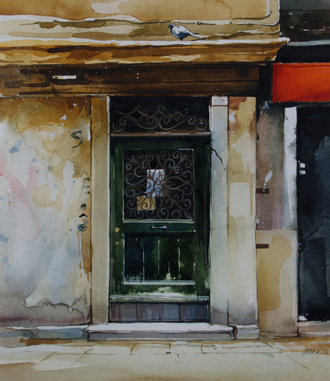 Doorway and Pigeon-Venice ll