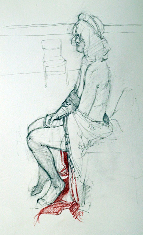 Drawing IV Girl with a hat