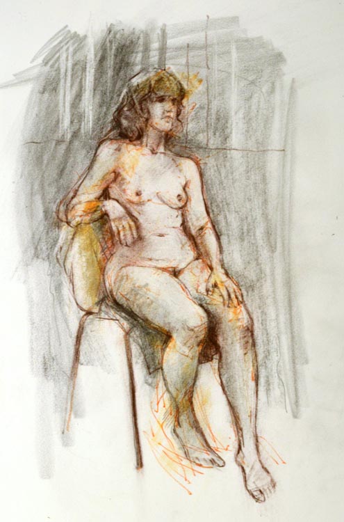 Drawing lll Seated model