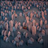 'This Mortal City' Oil on panel 100x100cm