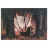 Through the Forest to the Sea / oil on paper 20 x 14.5 cm (unframed but mounted ) £300