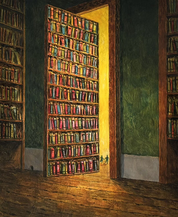 Illustration for 'Books Books Magical Books'