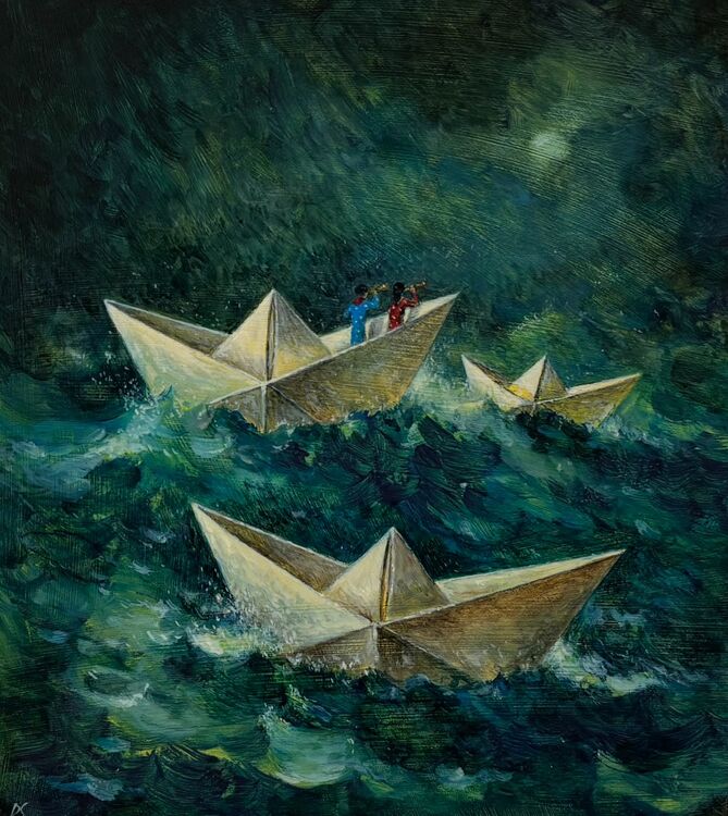 Illustration for 'Books Books Magical Books'