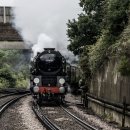 35028 "Clan Line " heads the Venice Simplon Orient Express at Swanley, 30 June 2007