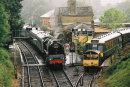 71000 "Duke of Gloucester" at Alresford, Mid-Hants Railway, 30 July 2005