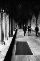 Cloisters and Students, Canterbury Cathedral