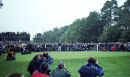 Tiger Woods tees off at the fifteenth hole at Wentworth in his match with Ian Woosnam, World Matchplay Championship, 1998