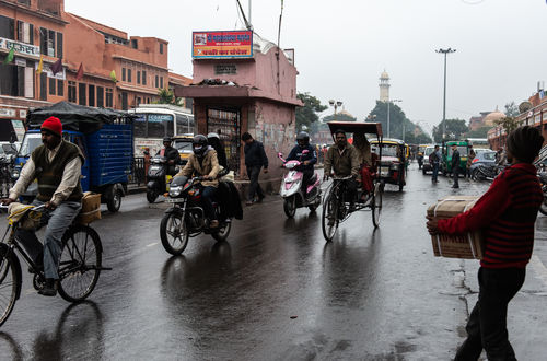 Rainy day in Jaipur, January 2014