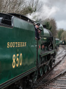 30850 "Lord Nelson" at Alresford, Mid-Hants Railway, 13 February 2015