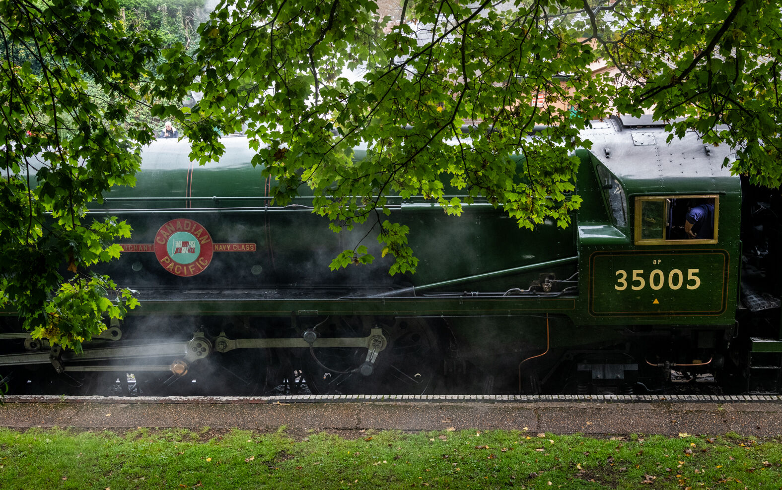 35005 "Canadian Pacific" at Alresford, Watercress Line, Hampshire, 3 October 2025