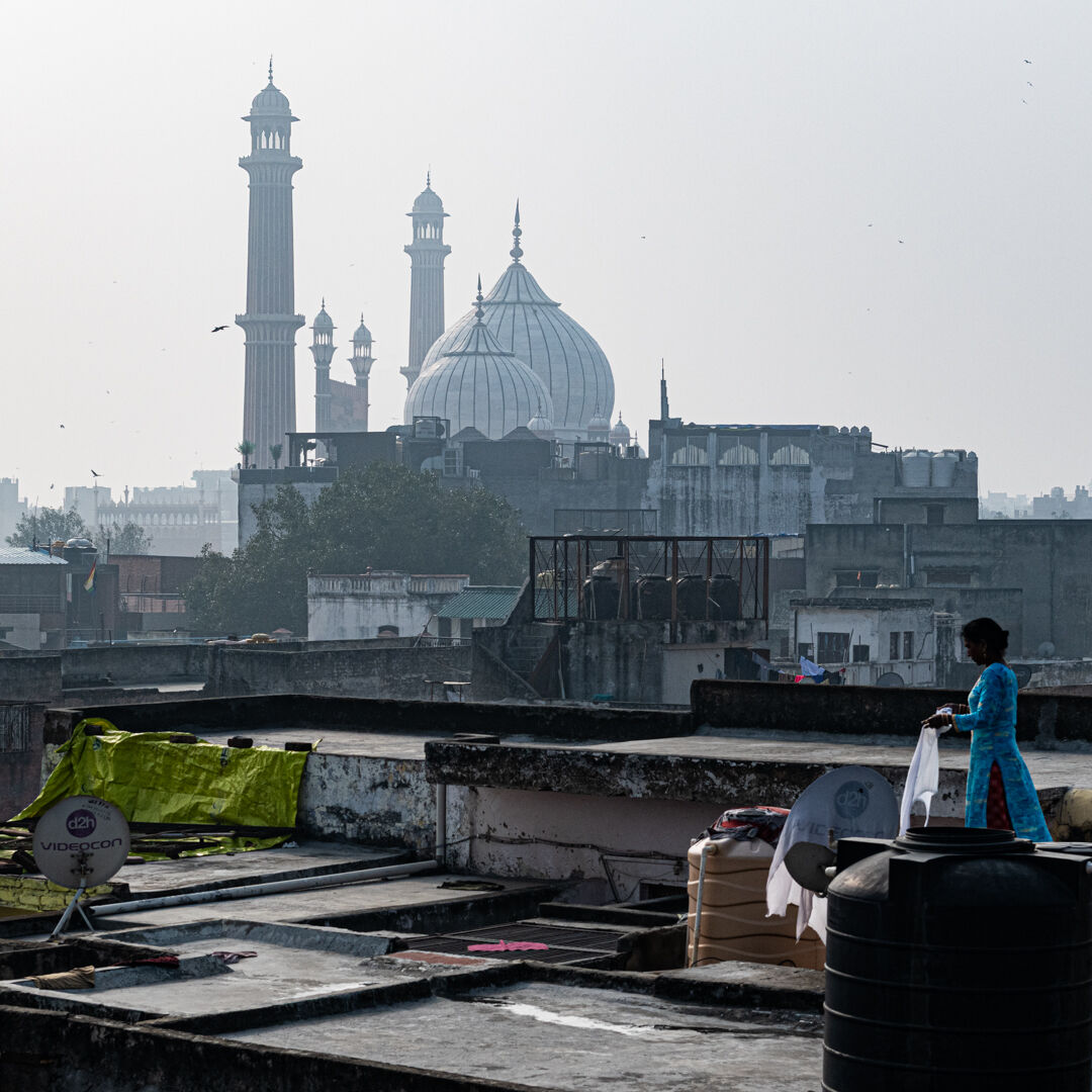 View to Jama Masjid, Delhi