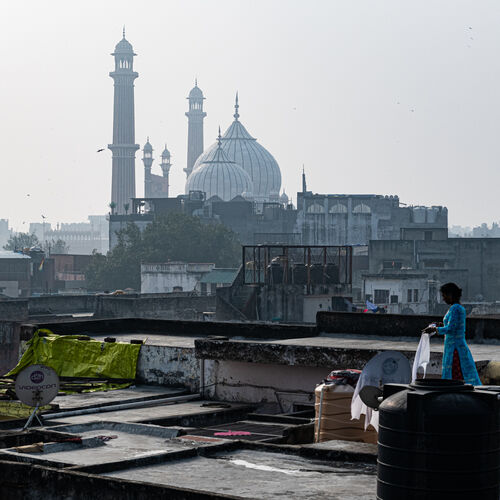 View to Jama Masjid, Delhi