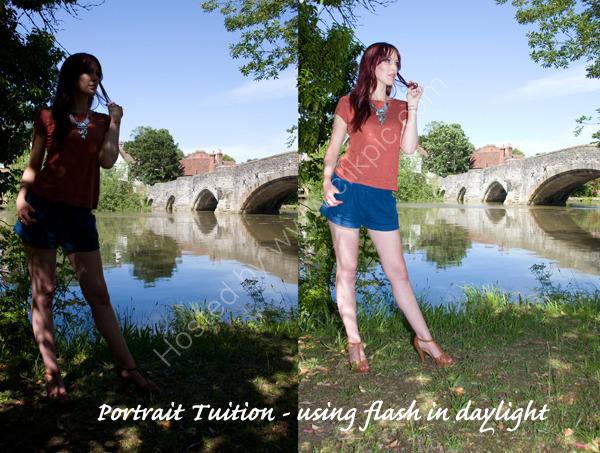Portrait Photography Tuition. Using fill-in flash