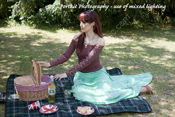Portrait Photography Tuition. Using fill-in flash & reflectors.