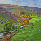 Autumn in upper Wharfedale Pastel 68 x 48cm