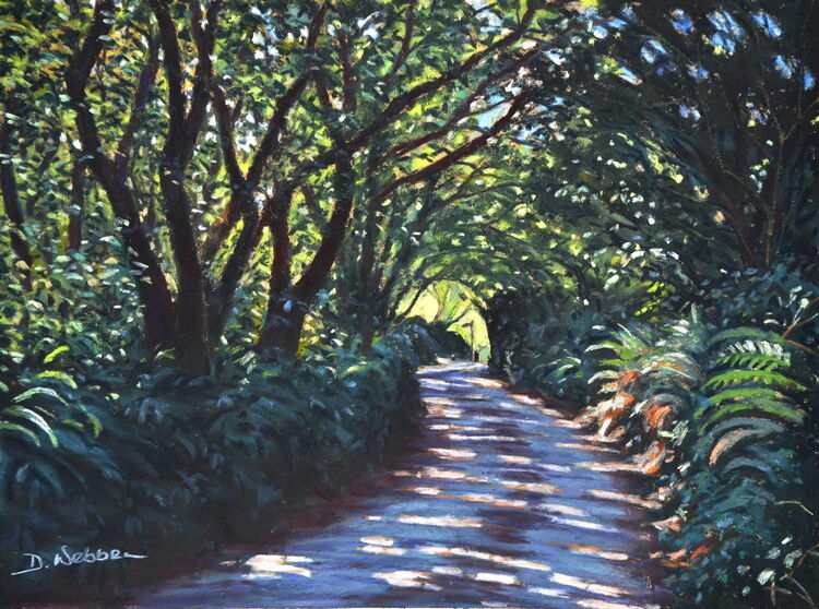 Cornish Lane  Pastel 370 x 270cm