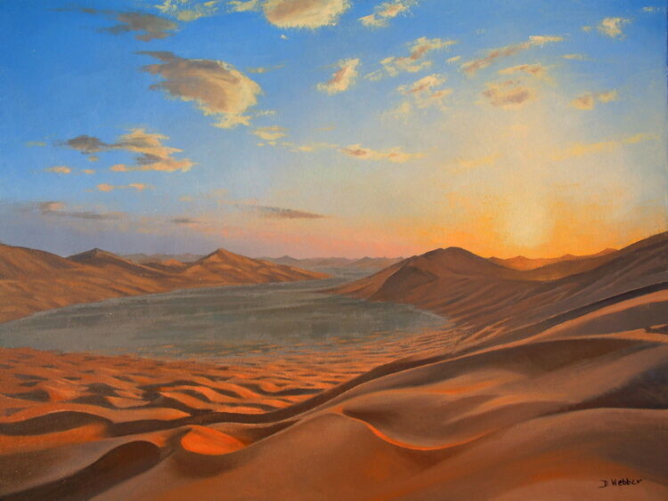 Empty Quarter Sunset  Oil  NFS