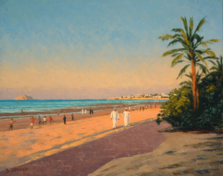 Evening on Qurum Beach  Oil  NFS