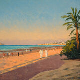 Evening on Qurum Beach Oil NFS