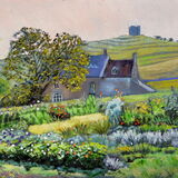 Garden in Abbotsbury, Dorset Oil 40 x 30.5cm