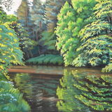 High Summer in the Nidd Gorge Pastel 540 x 370cm