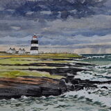 Hook lighthouse, Wexford, Ireland Watercolour 51 x 35cm