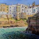 Houses on the cliffs, Polignano a Mare, Puglia, Itally 51 x 36cm