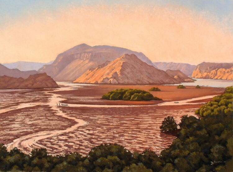 Low Tide at Bandar Khayran  Pastel  NFS