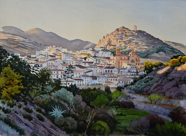 Lubrin, Almeria, Spain. Watercolour 48 x 37cm
