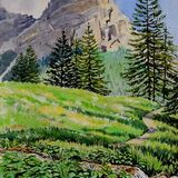 Meadow with Sassongher