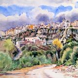Sorbas Spain. Watercolour 50 x 40 cm NFS