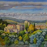 Stigliano, Tuscany. Watercolour 48 x 39cm