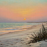 Sunset at Bar al Hikman Pastel NFS