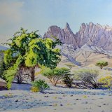 Wadi Mistal. Watercolour 58 x 44cm