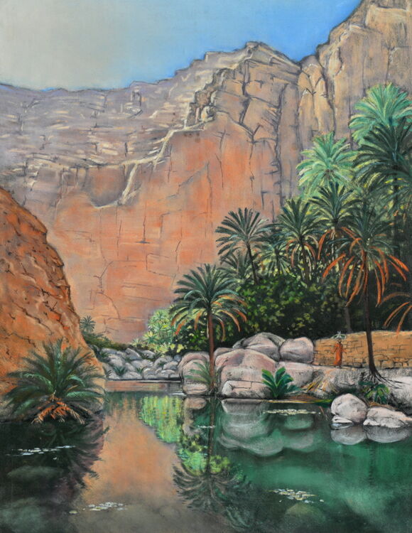 Wadi Shab  Pastel