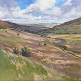 February Brecon dawn harries, february brecon, oil painting, landscape painting