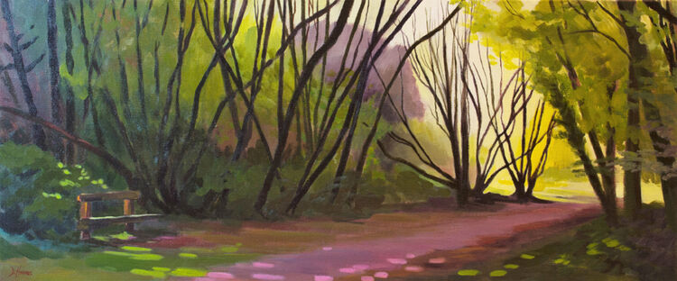 Parc Dowlais, early morning light