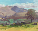 oil painting of Pen-y-Fan in autumn in Brannau Brycheiniog National Park
