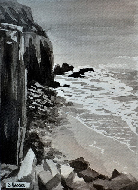 St Govans Head - Ink