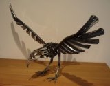 Standing Stainless Steel Eagle