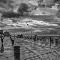 A BLEAK DAY ON THE BOARDWALK by Tony Barker