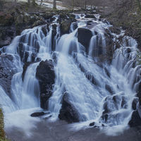 BETWS Y COED WATERFALL by Peter Ward